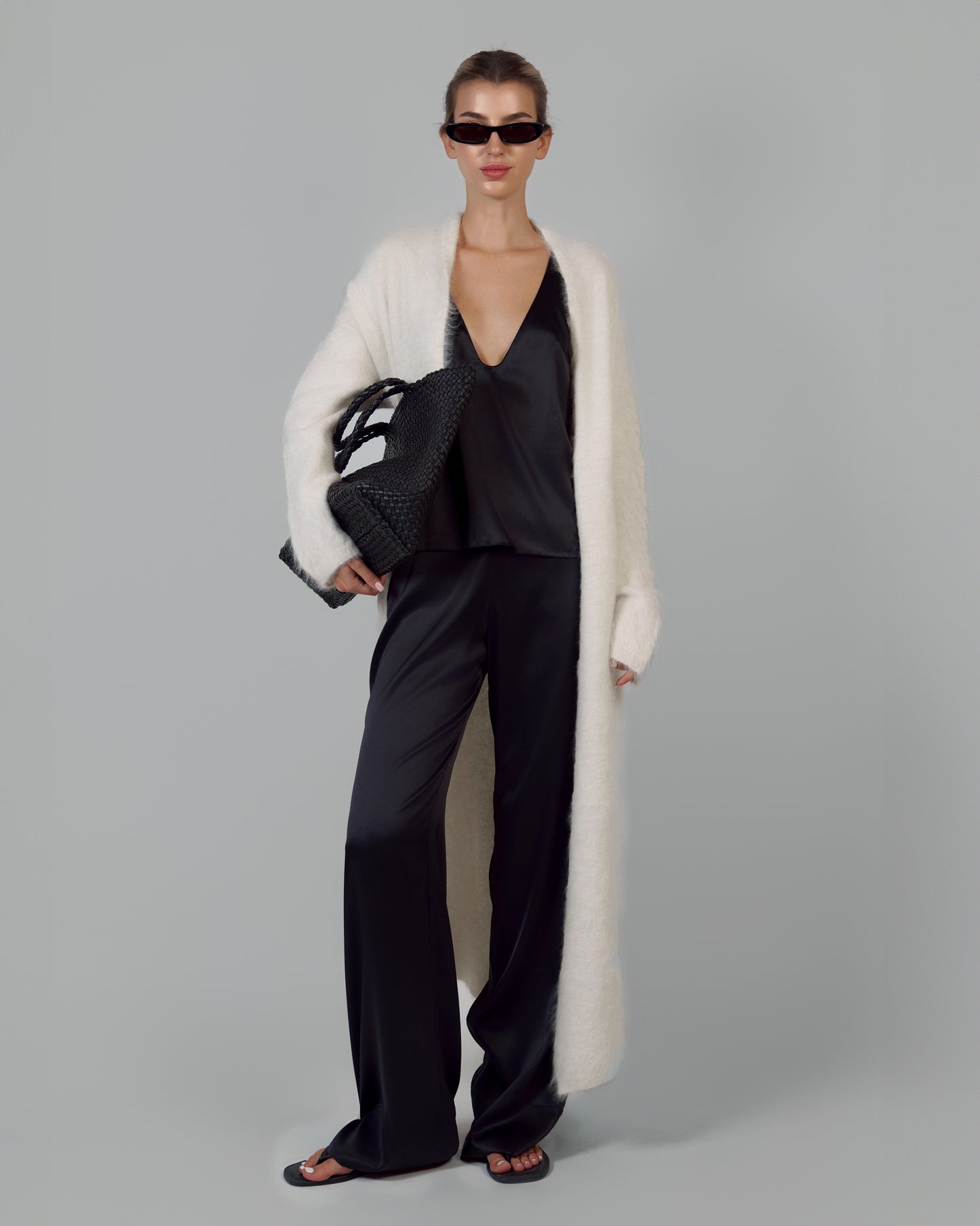 ALPACA WOOL CARDIGAN MILK