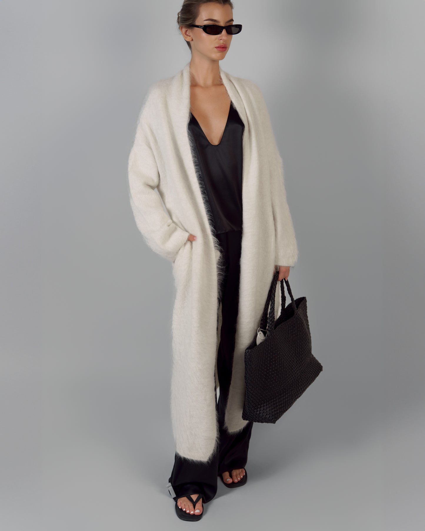 ALPACA WOOL CARDIGAN MILK