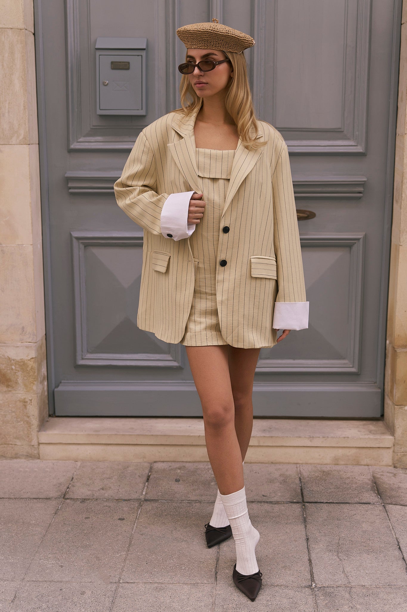 TAILORED DRESS & BLAZER SET