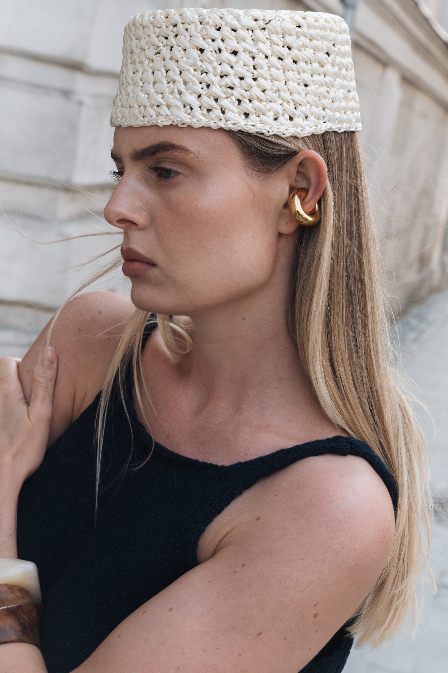 PILLBOX HAT WHITE