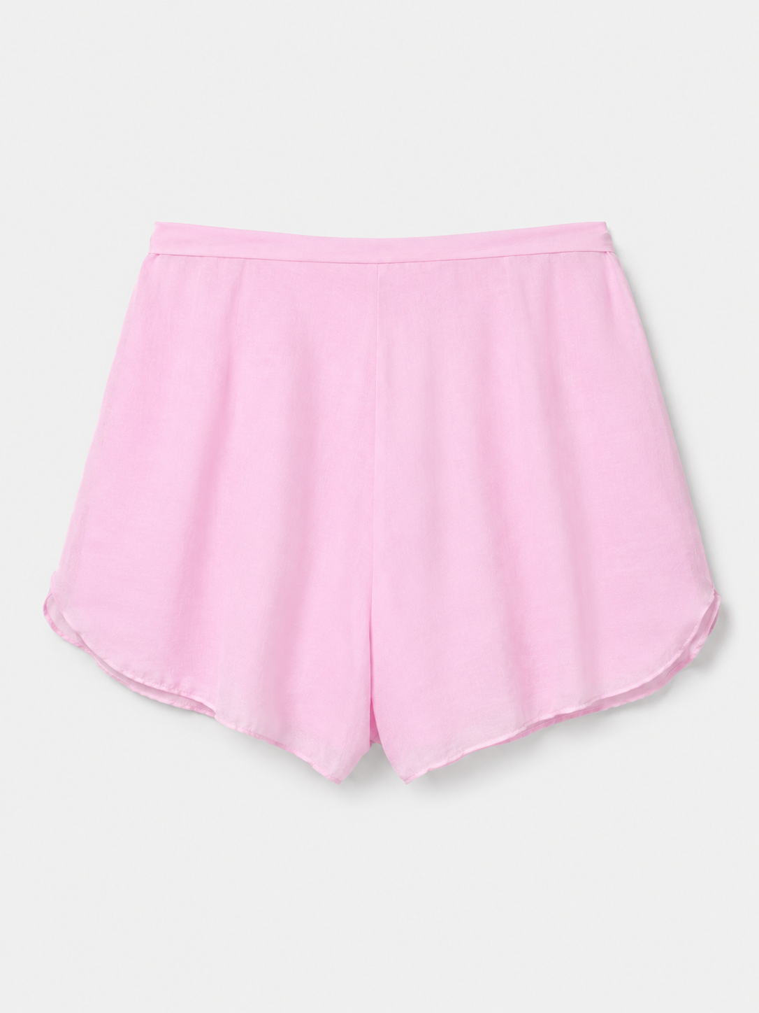 Powder translucent batiste shorts