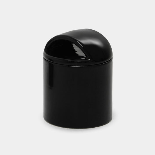 CANDLE WITH LID BLACK