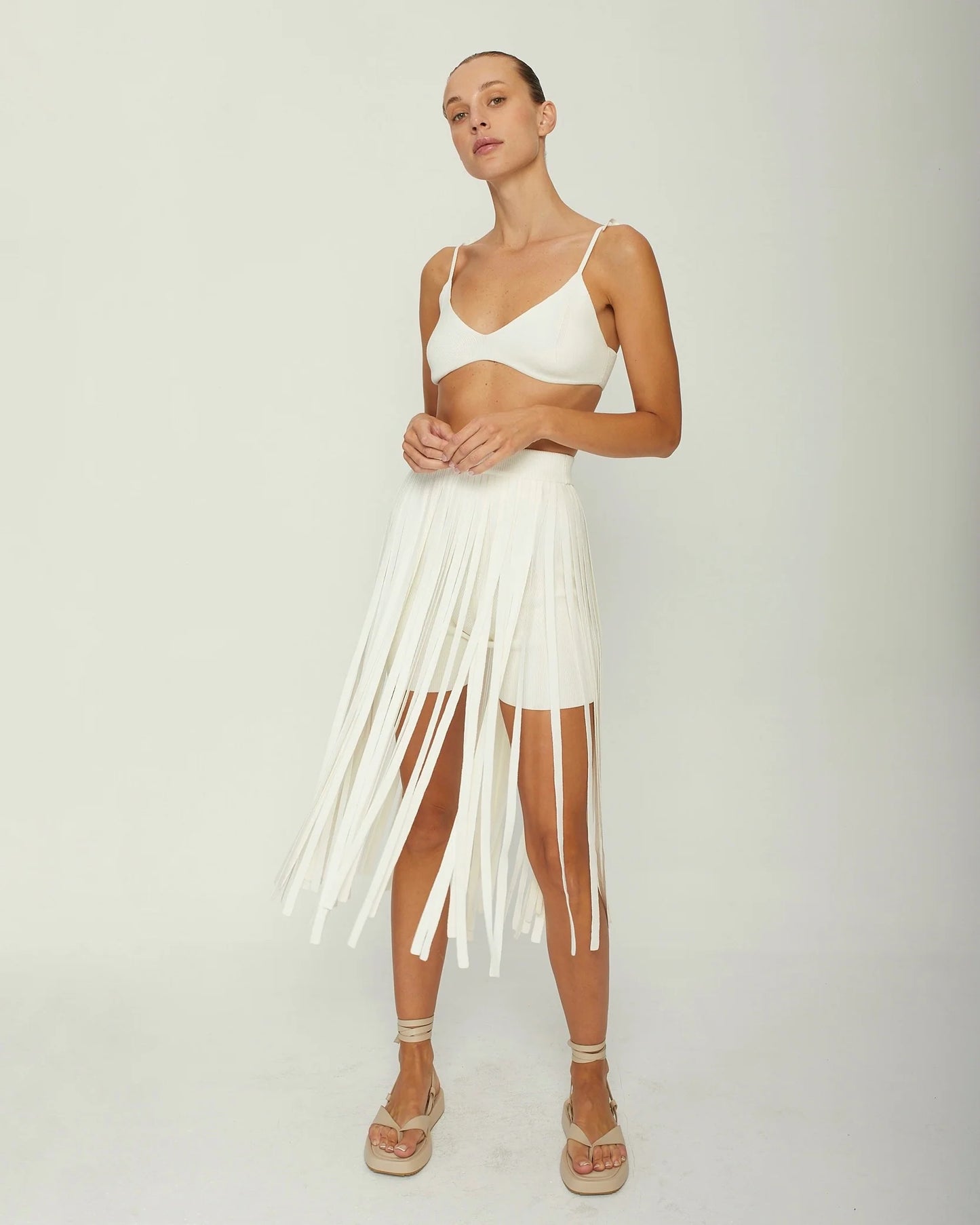 KNITTED VISCOSE SET