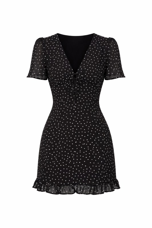 POLKA DOT MINI DRESS