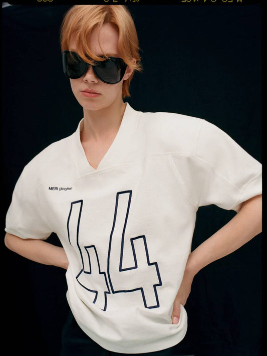 Oversized T-shirt "44" - White