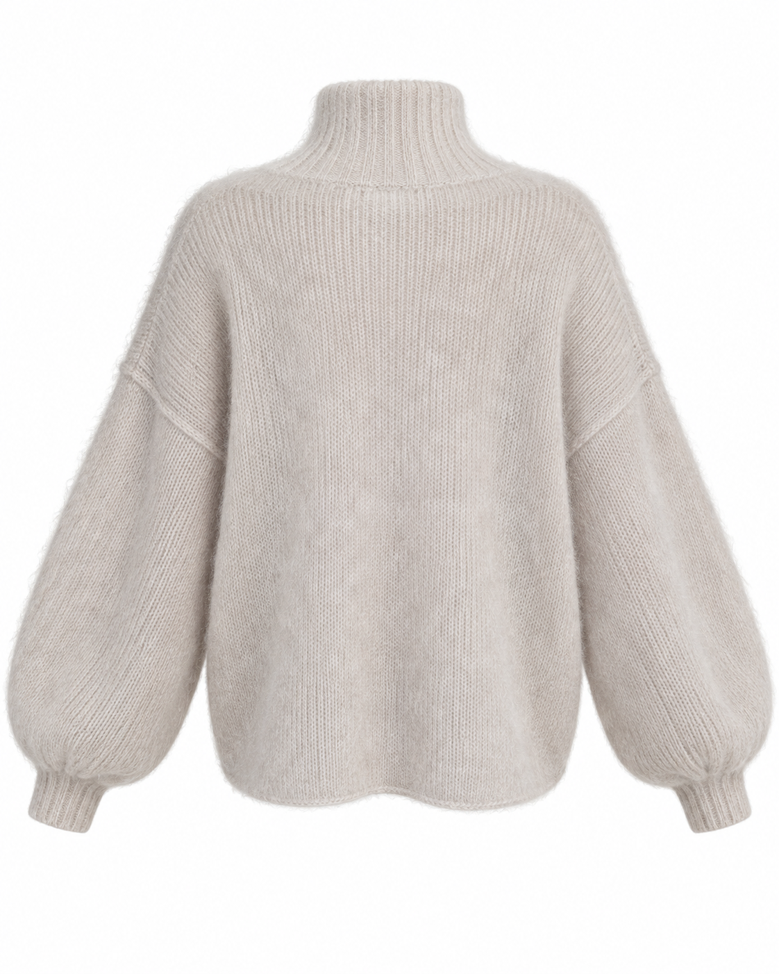 KNITTED SWEATER MOHAIR BEIGE