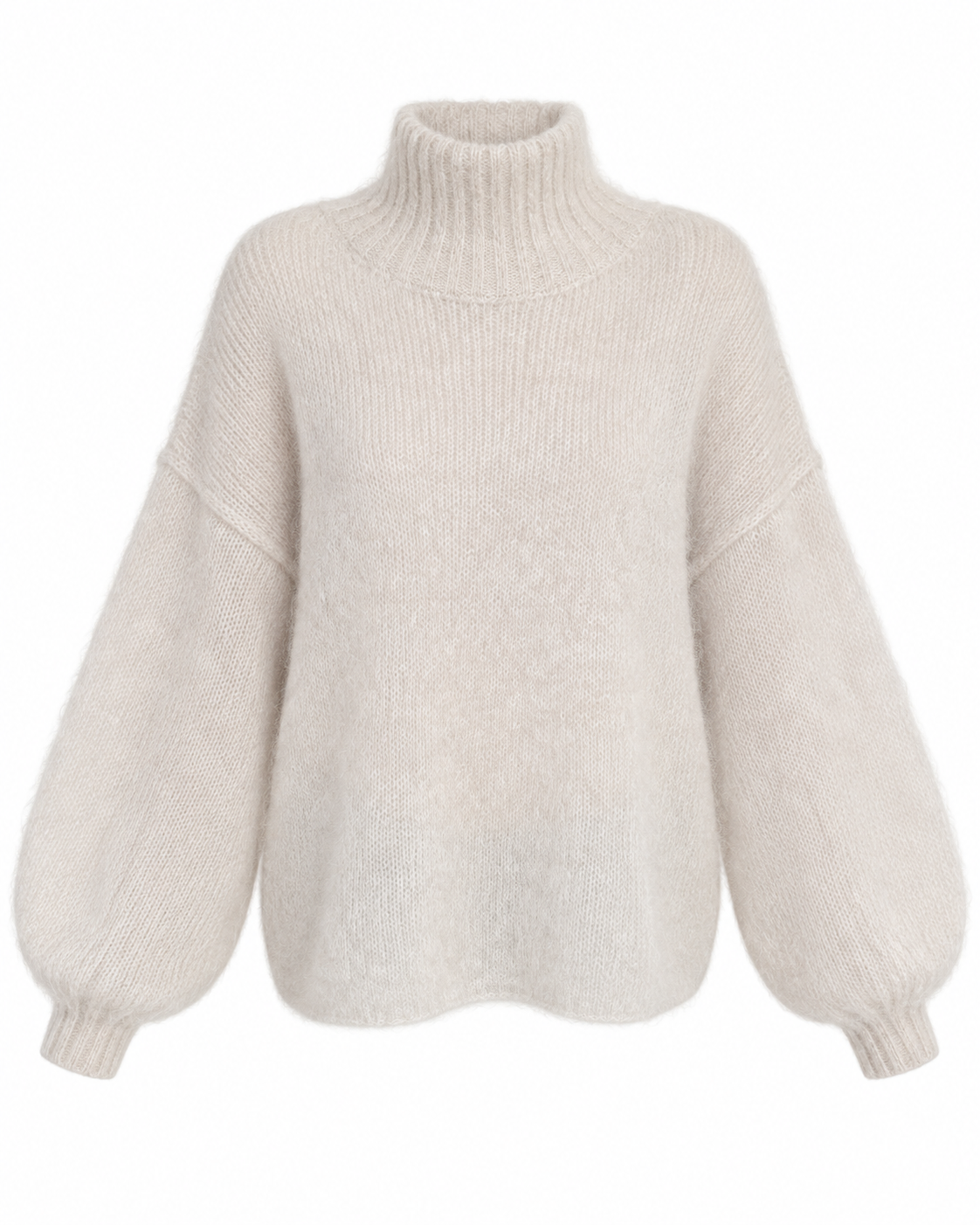 KNITTED SWEATER MOHAIR BEIGE