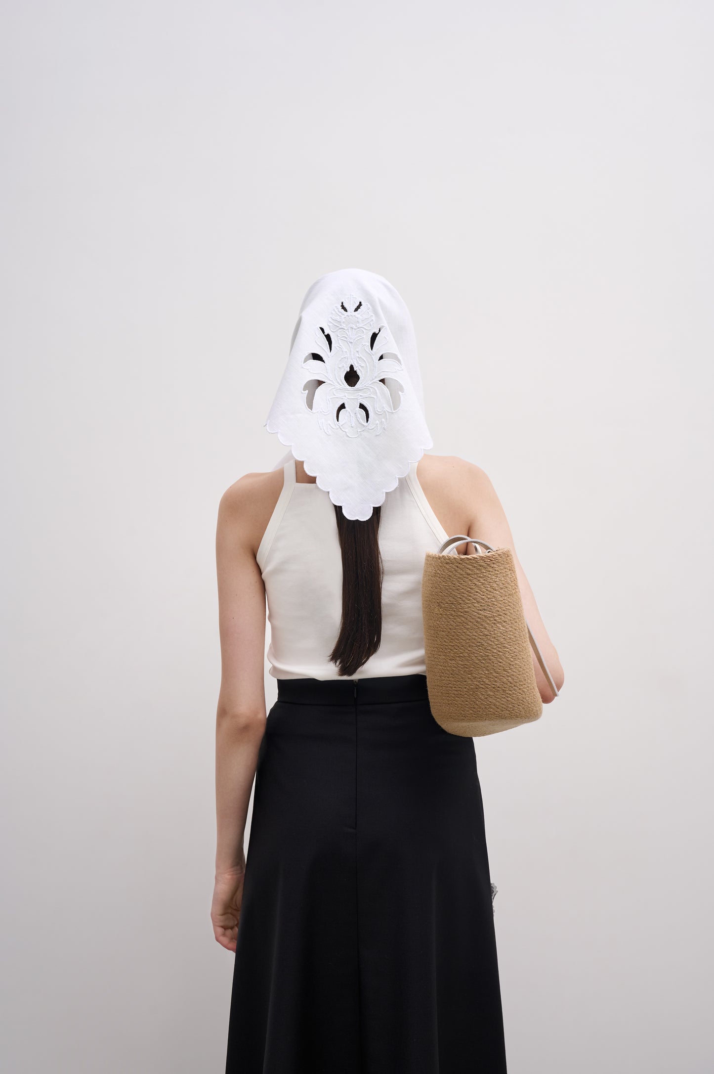 LINEN HEADBAND WHITE