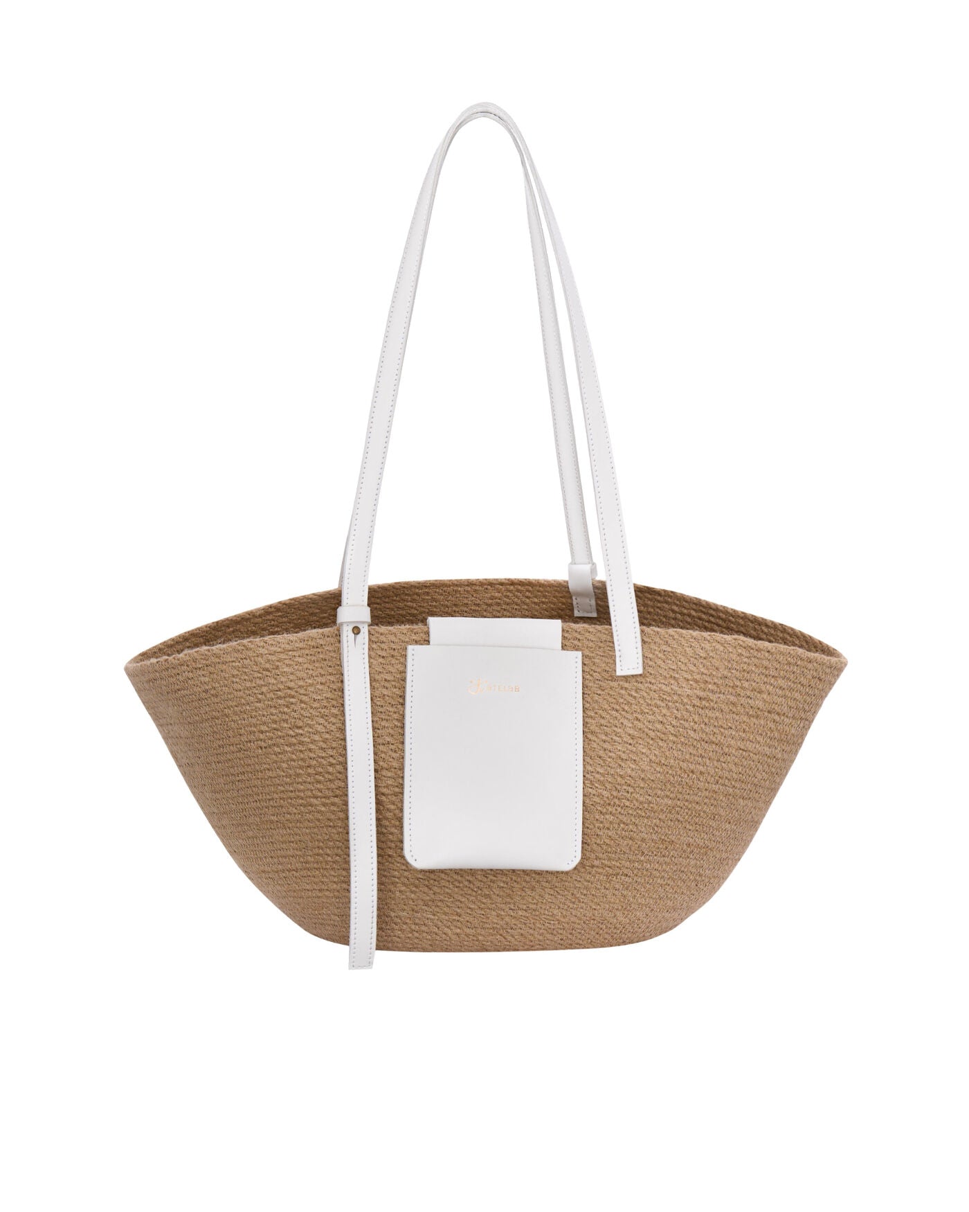 STRAW BAG WHITE ELEMENT