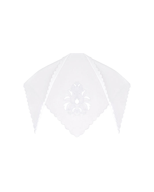 LINEN HEADBAND WHITE
