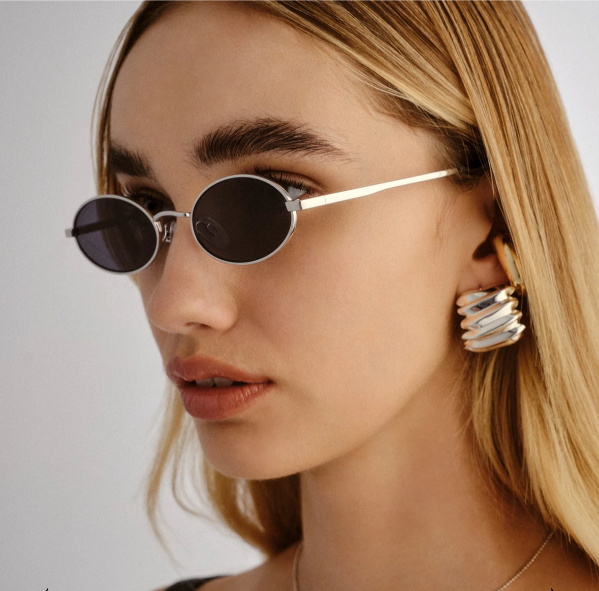 Love train silver sunglasses