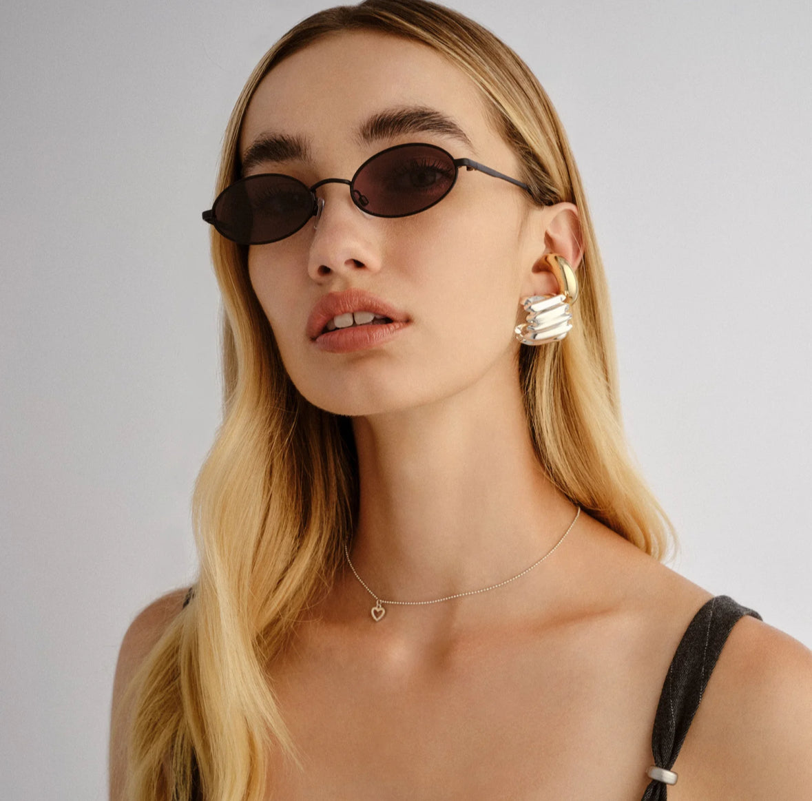 Love train matt black sunglasses