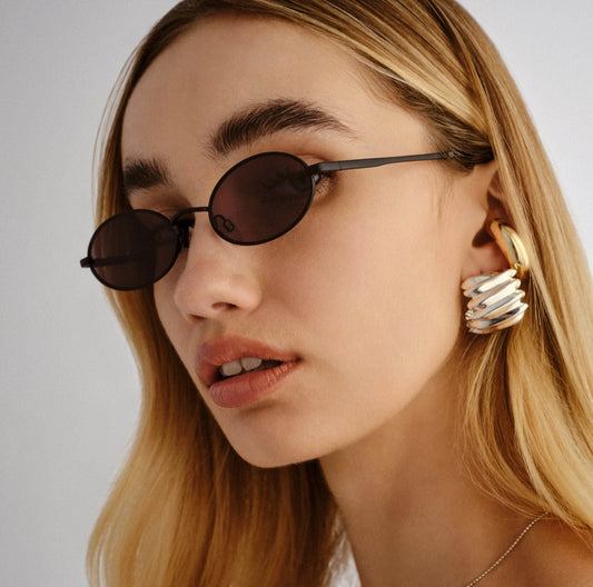 Love train matt black sunglasses