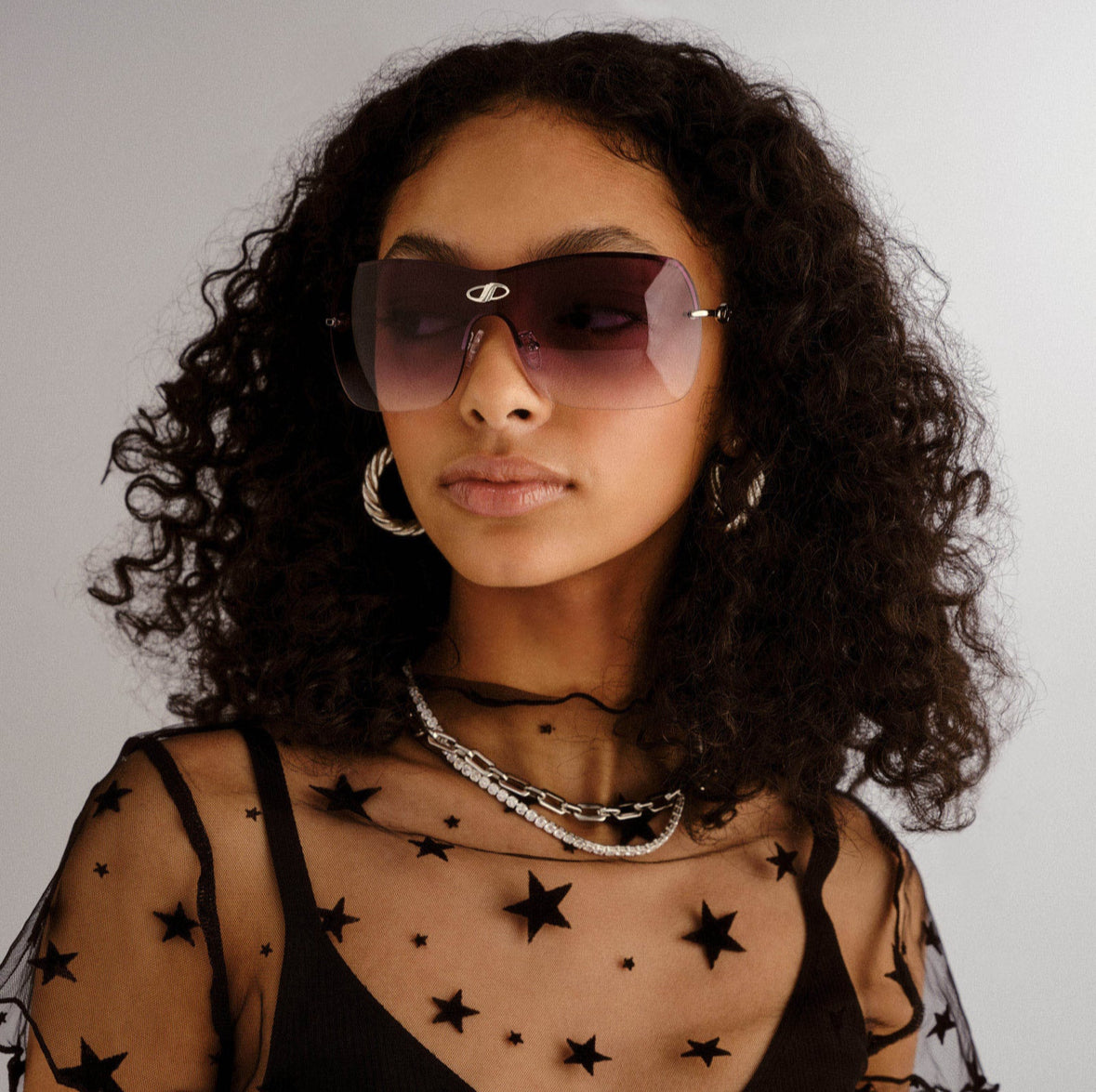 Parallel universe silver sunglasses