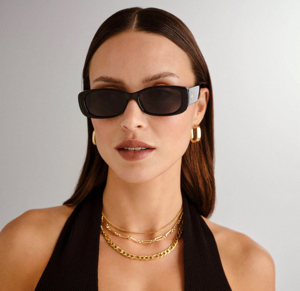 Unreal shiny black sunglasses