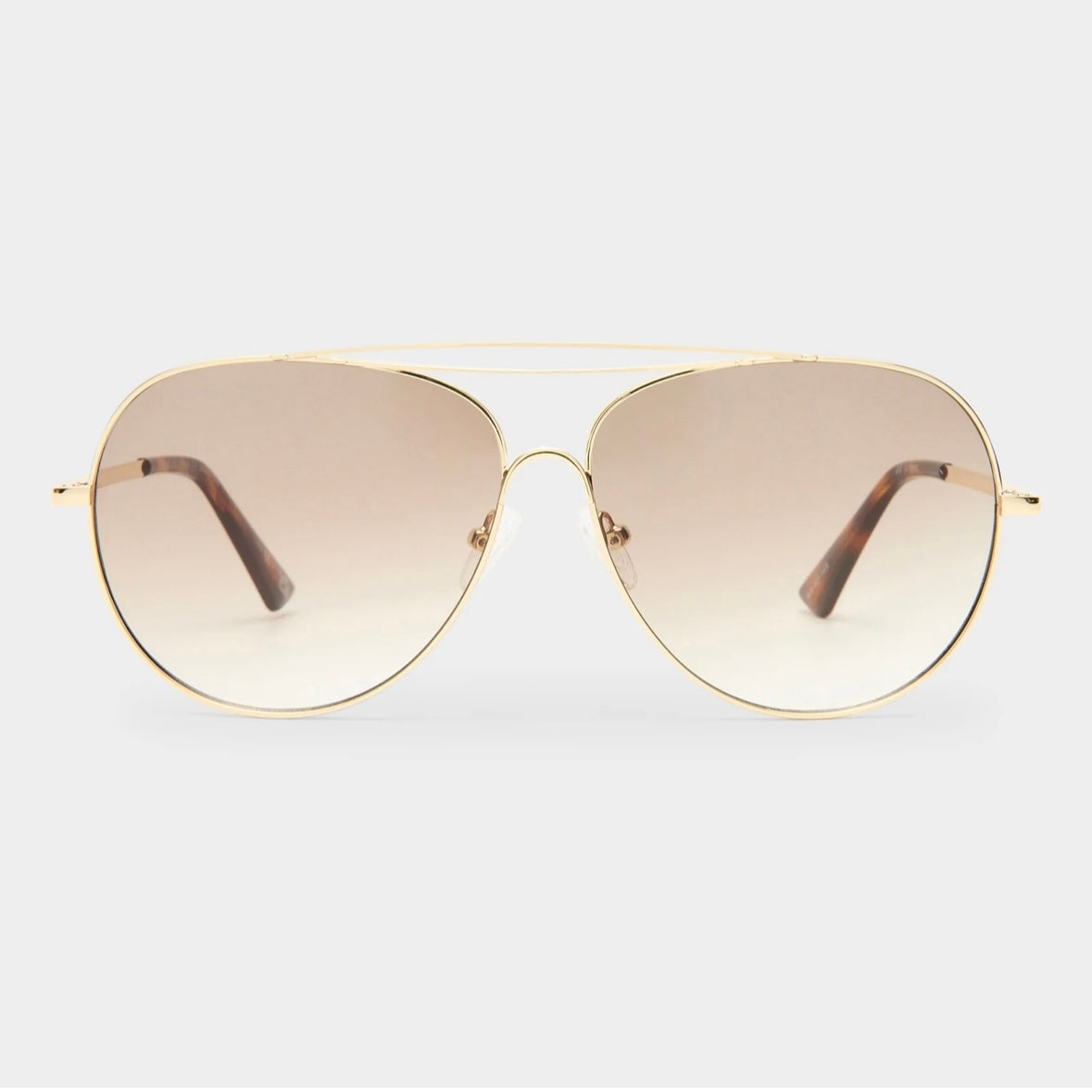Abracadabra bright gold brown sunglasses