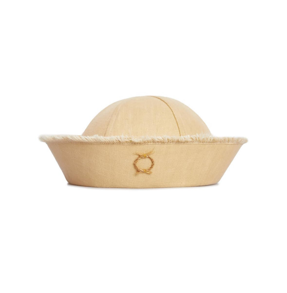 Linen sea hat beige