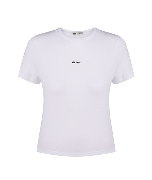Cropped t-shirt white