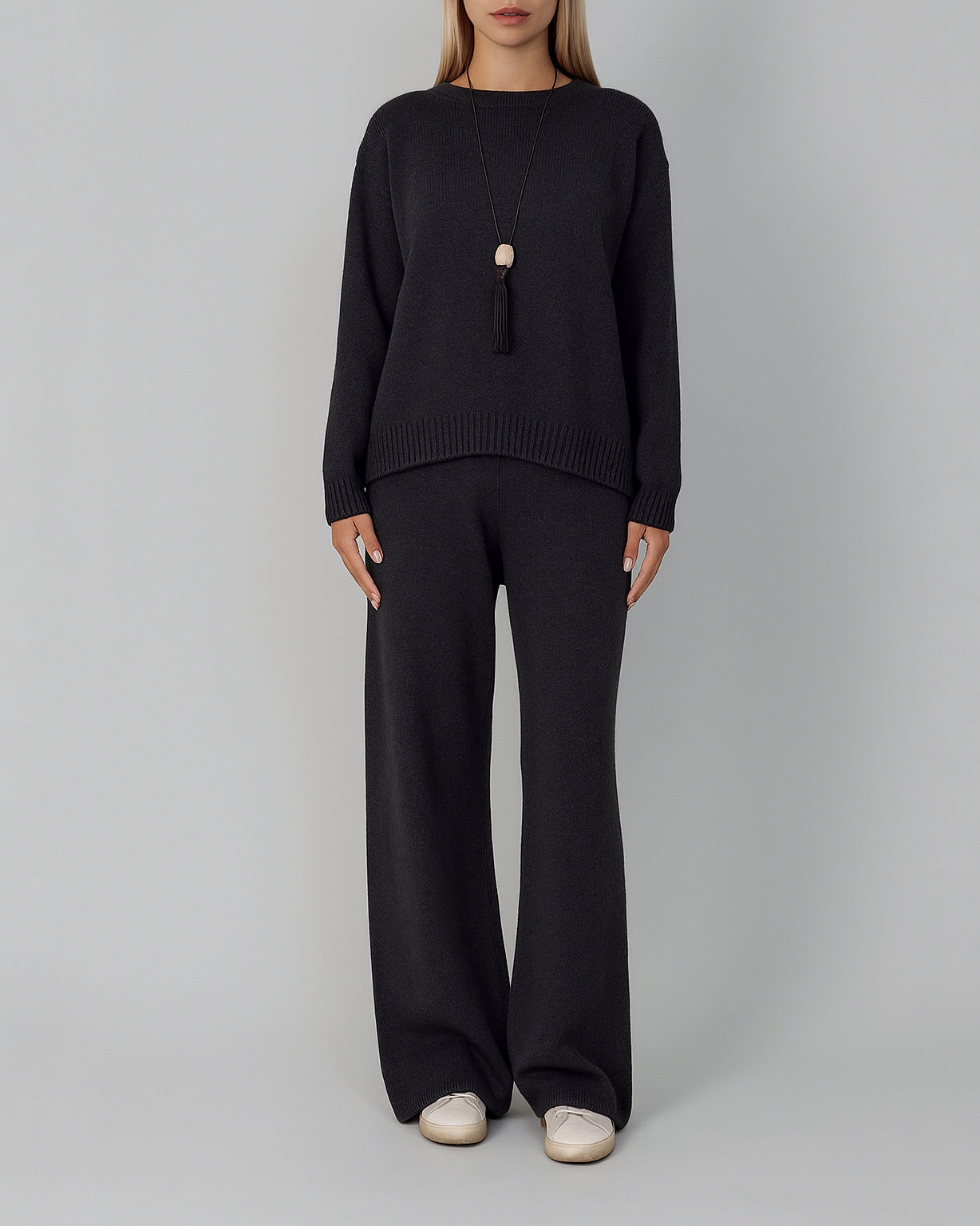 MERINO WOOL AND CASHMERE SUIT GRAPHITE