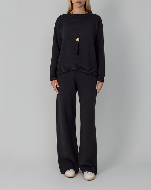 MERINO WOOL AND CASHMERE SUIT GRAPHITE