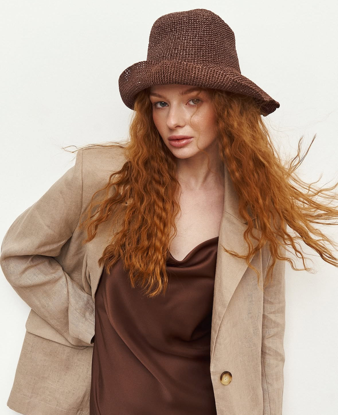 PANAMA RAFFIA BROWN