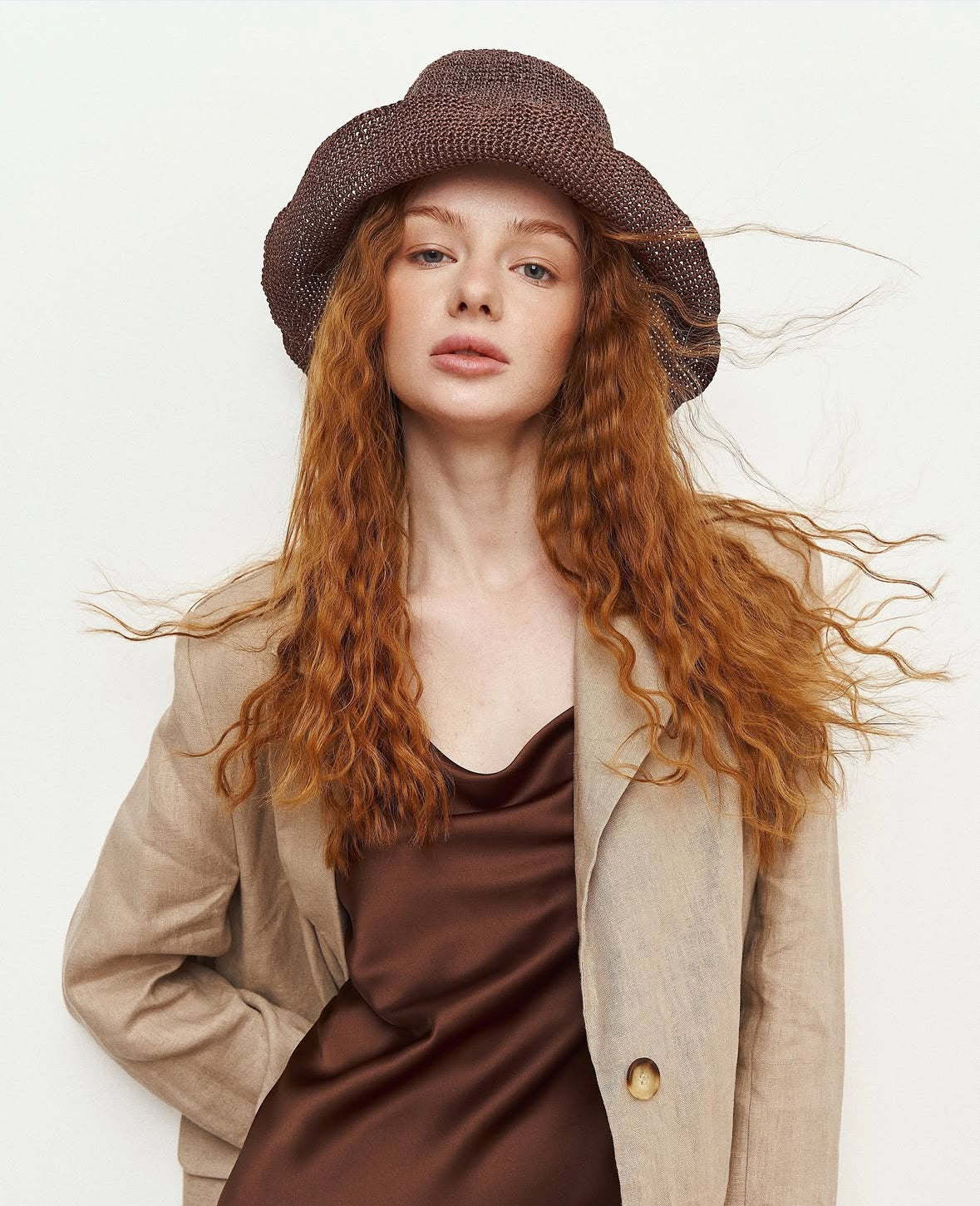 PANAMA RAFFIA BROWN