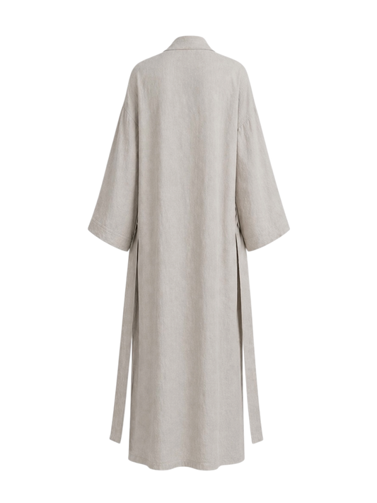 Beige Kimono for Women Relaxed Fit – Lightweight Linen Summer Cover-Up