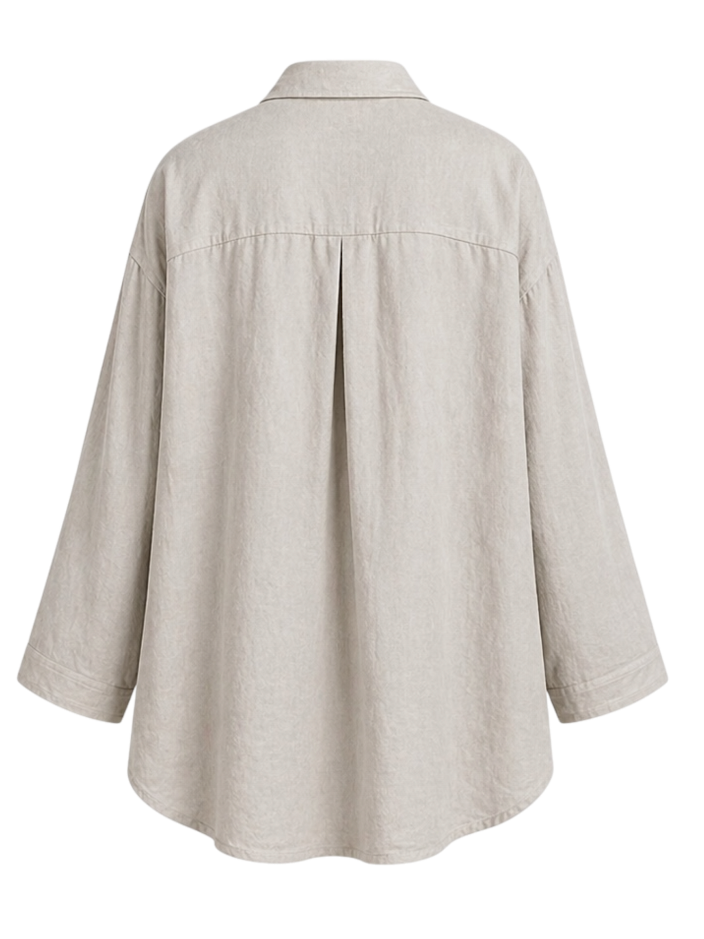 Beige Linen Shirt for Women Relaxed Fit – Lightweight Breathable Summer Blouse