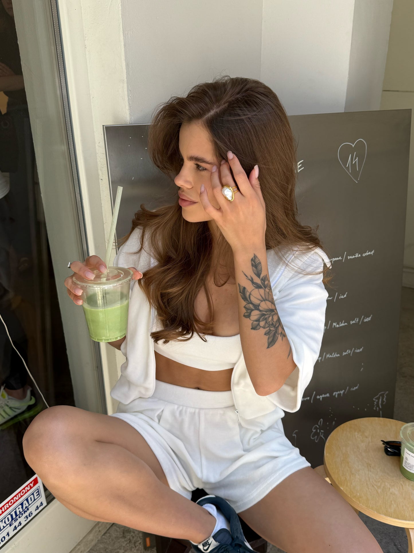 Cream Polo Tracksuit