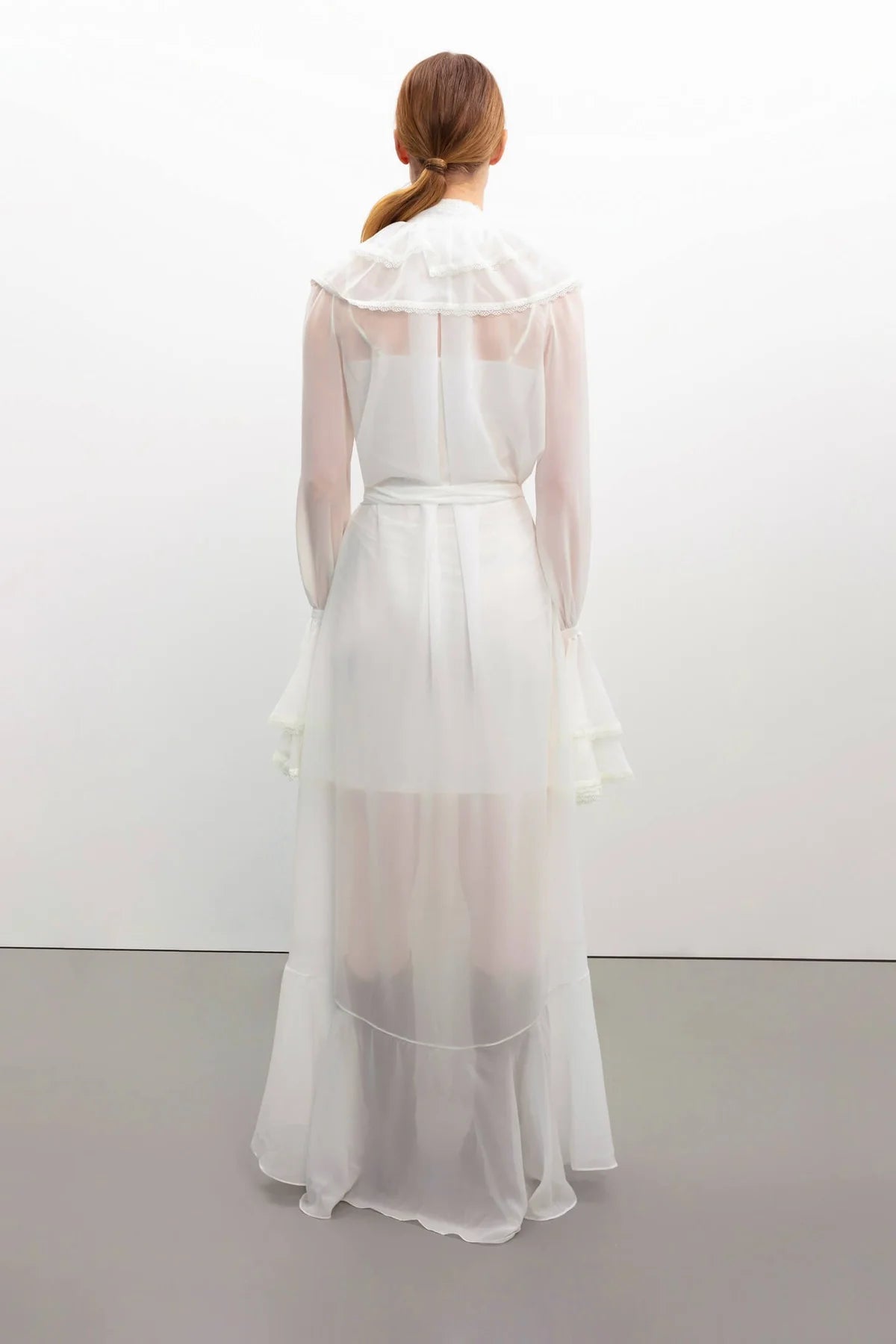 OCEAN OF TENDERNESS MAXI WHITE DRESS
