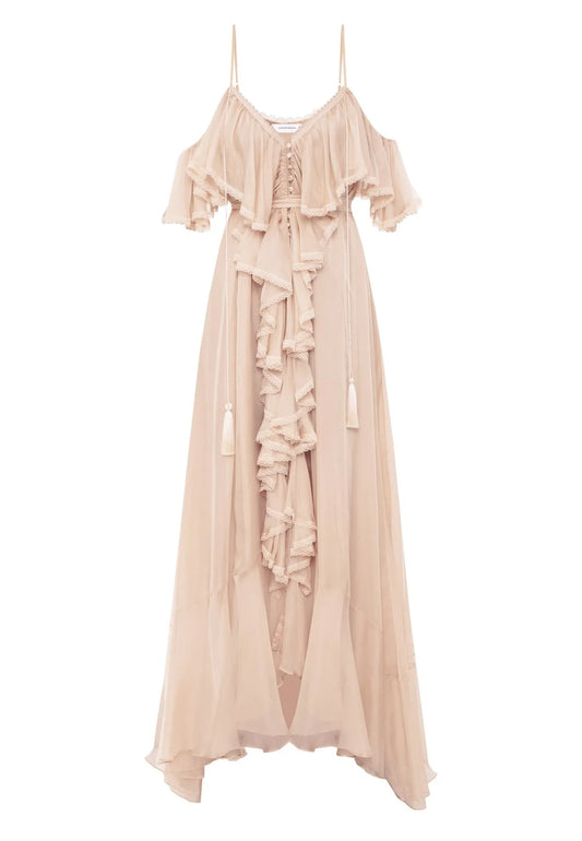 SAN FRANCISCO MAXI BEIGE DRESS