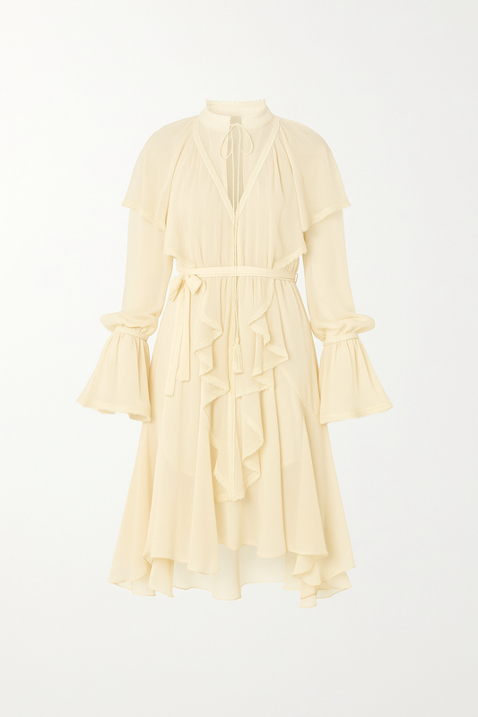 OCEAN OF TENDERNESS MAXI BUTTER YELLOW DRESS