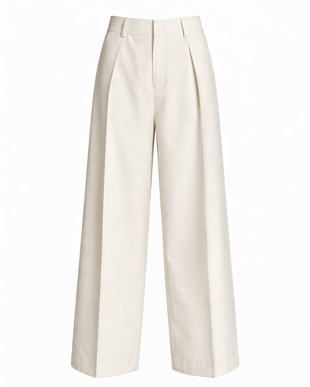 TROUSERS IN MILK TONE