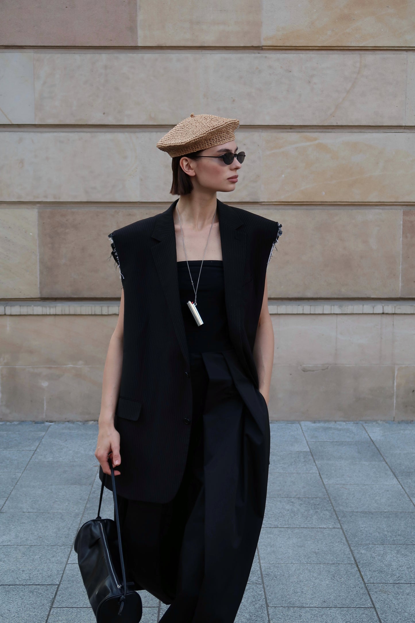 BERET RAFFIA