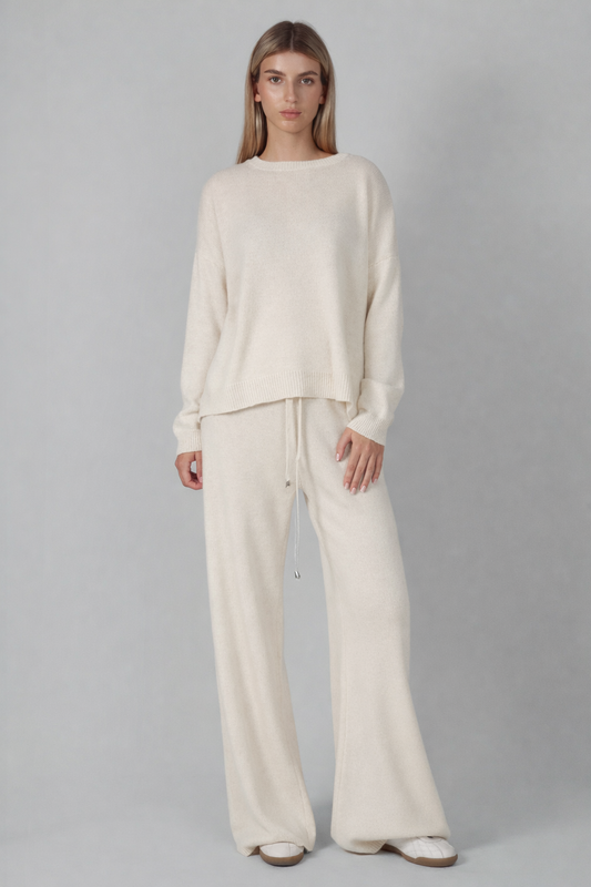 MERINO WOOL AND CASHMERE SUIT MILK