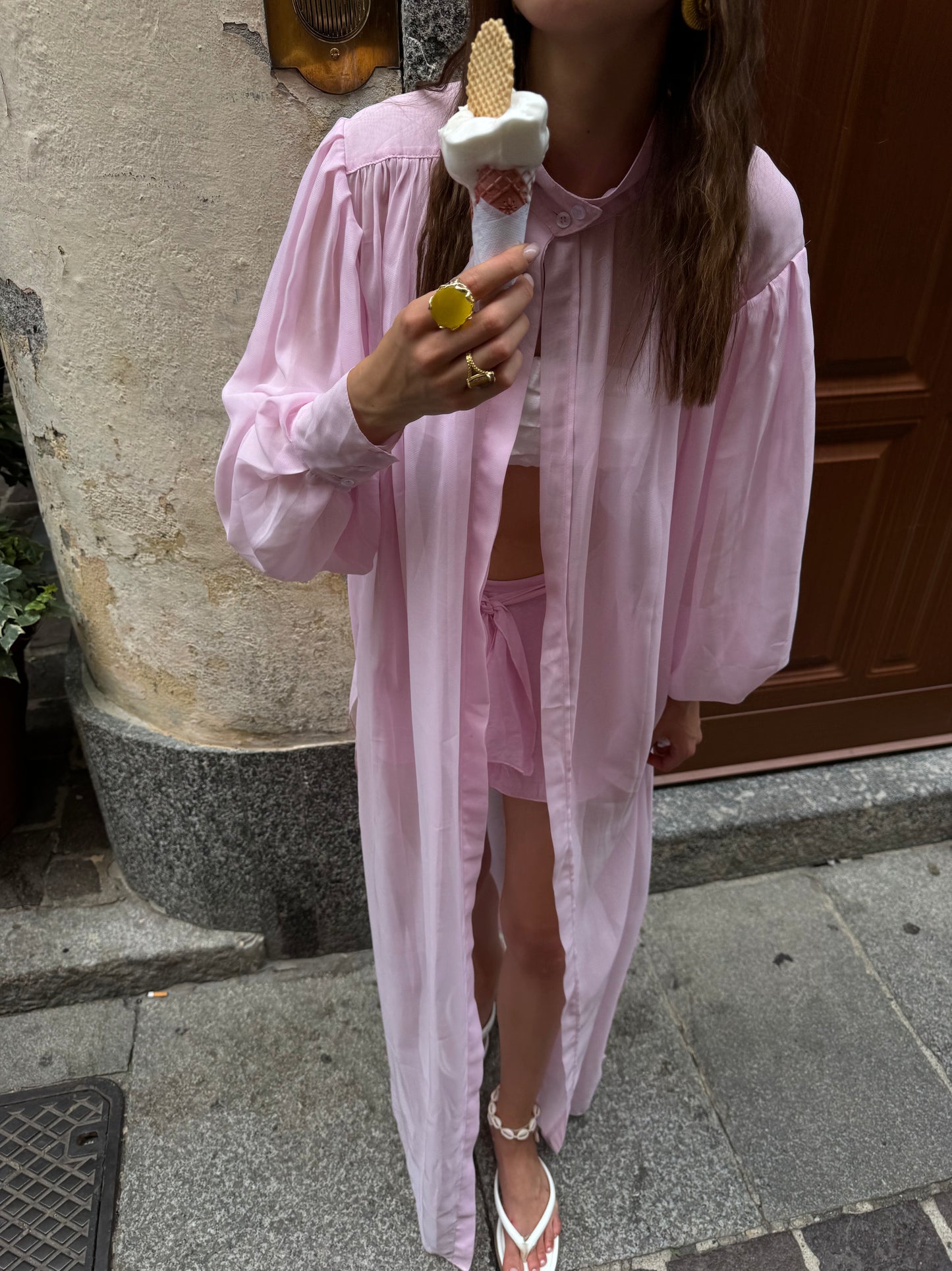 LONG SHIRT PINK