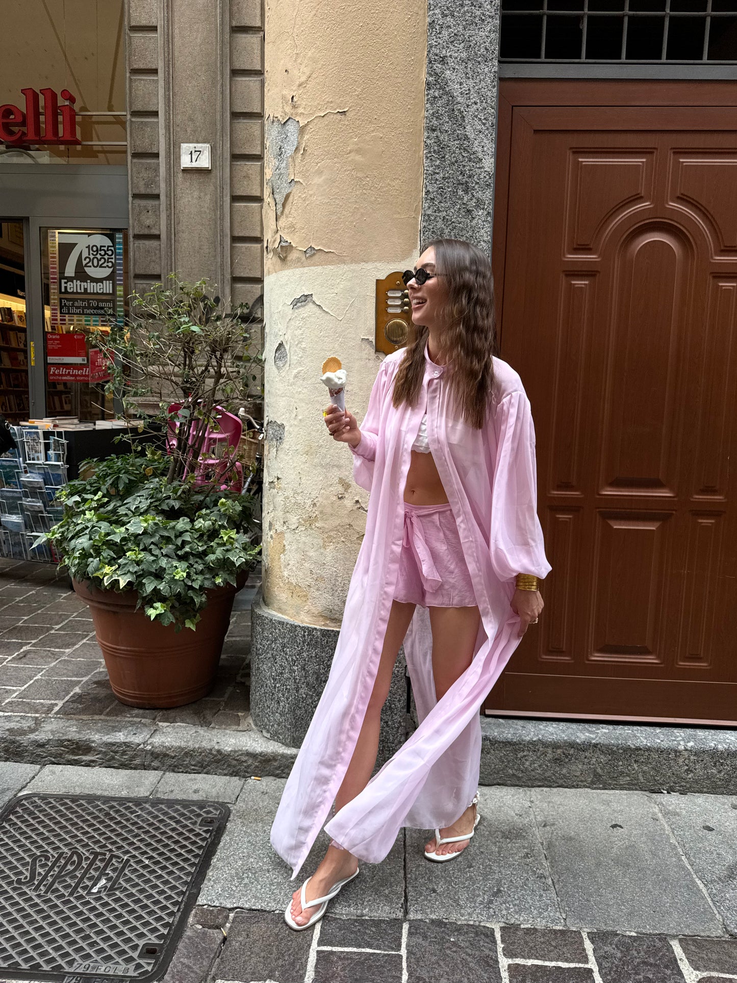 LONG SHIRT PINK