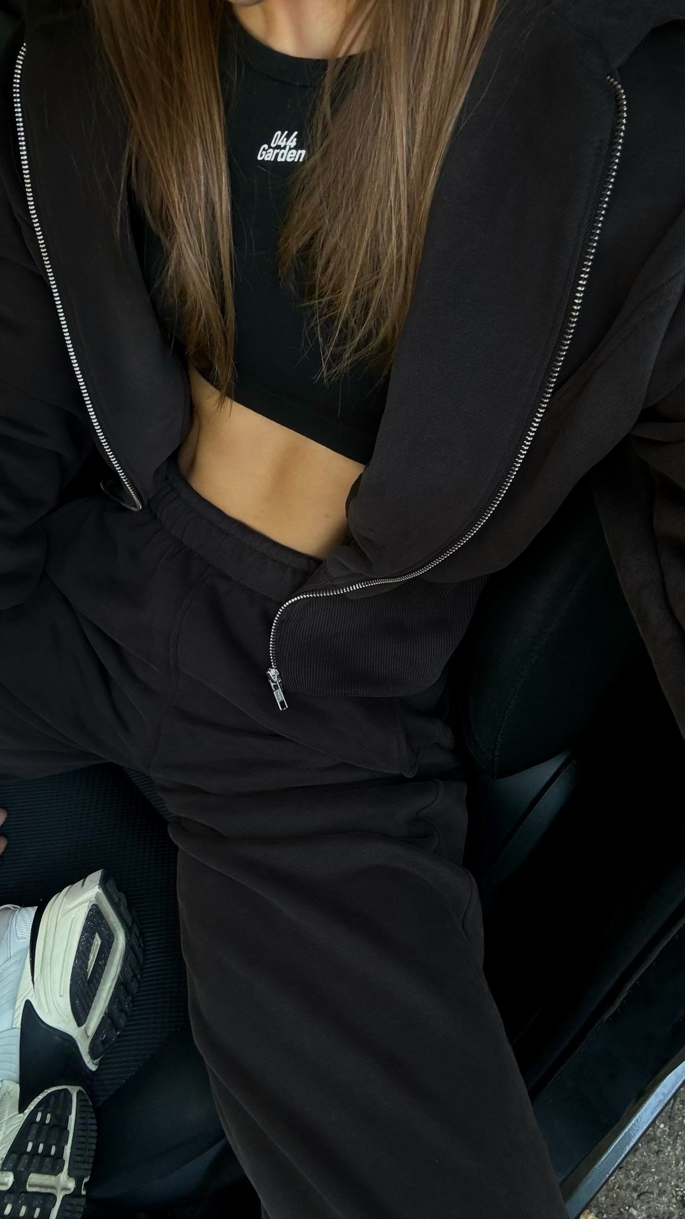 Black Corset Tracksuit