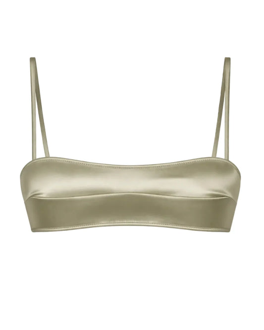 SILK BRA OLIVE