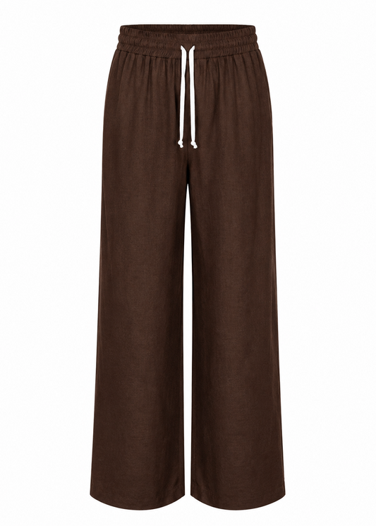 Unisex Brown Casual Pants – Lightweight & Comfortable Everyday Trousers