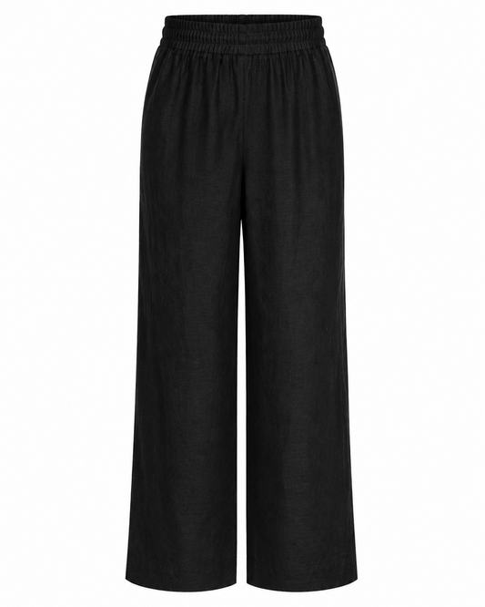 Unisex Black Relaxed Trousers – Lightweight & Versatile Everyday Pants