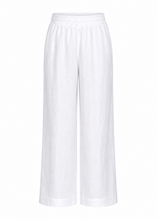 Unisex White Casual Pants – Lightweight & Comfortable Everyday Trousers
