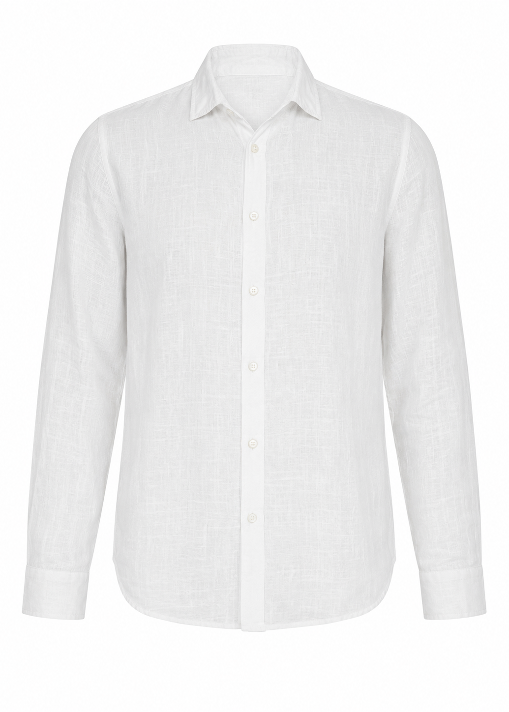 Unisex White Button-Up Shirt – Lightweight Breathable Everyday Shirt