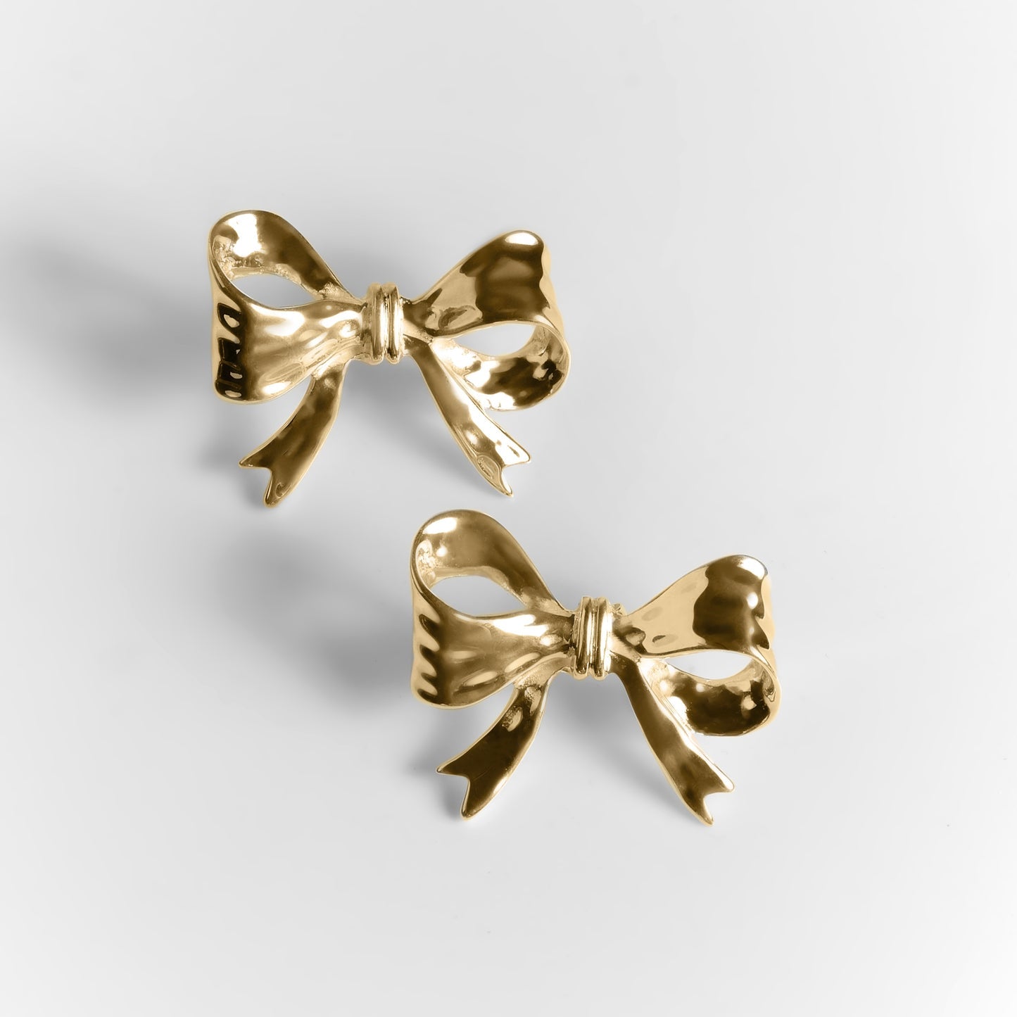 Earrings BOWS gold Big