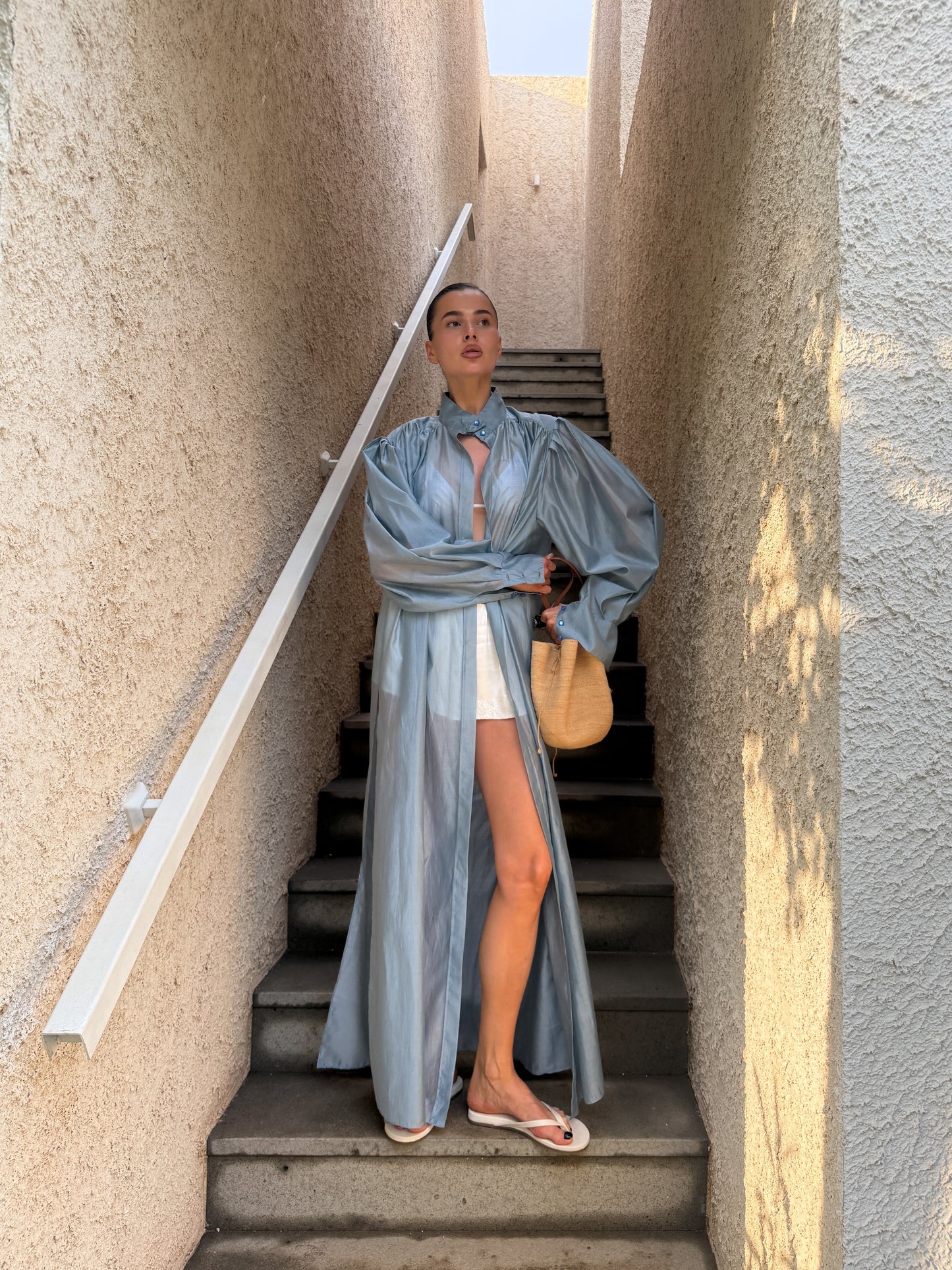 LONG SHIRT BLUE