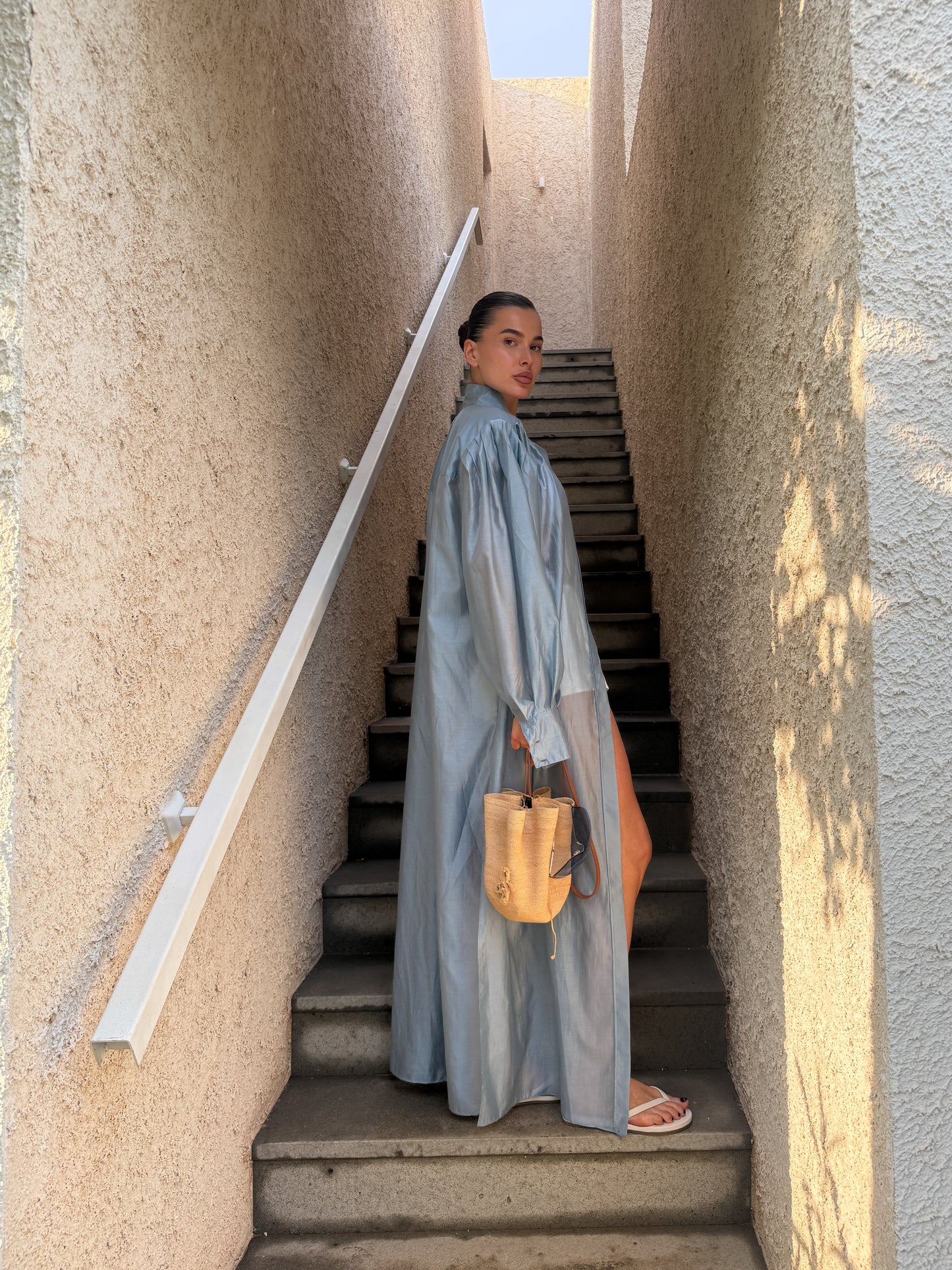LONG SHIRT BLUE