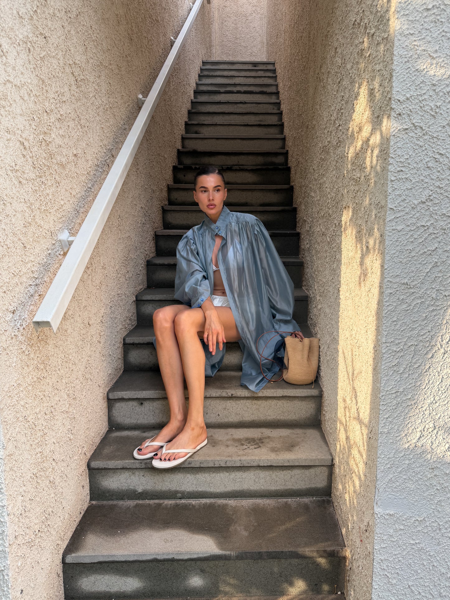 LONG SHIRT BLUE
