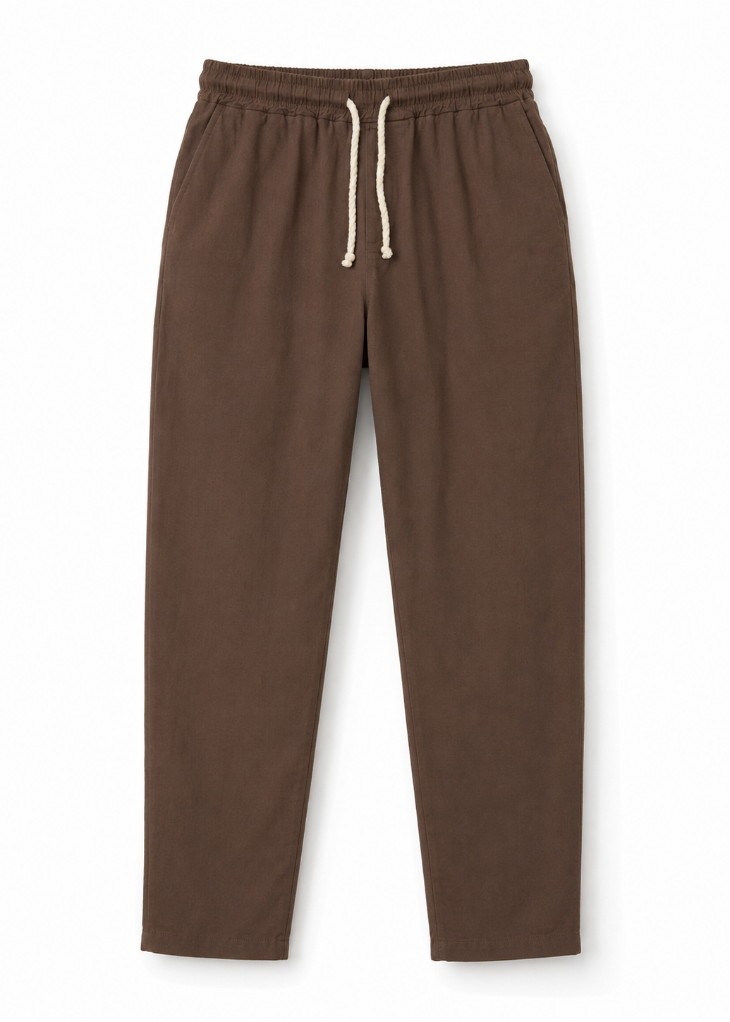 Unisex Brown Pants – Relaxed Lightweight Breathable Casual Trousers
