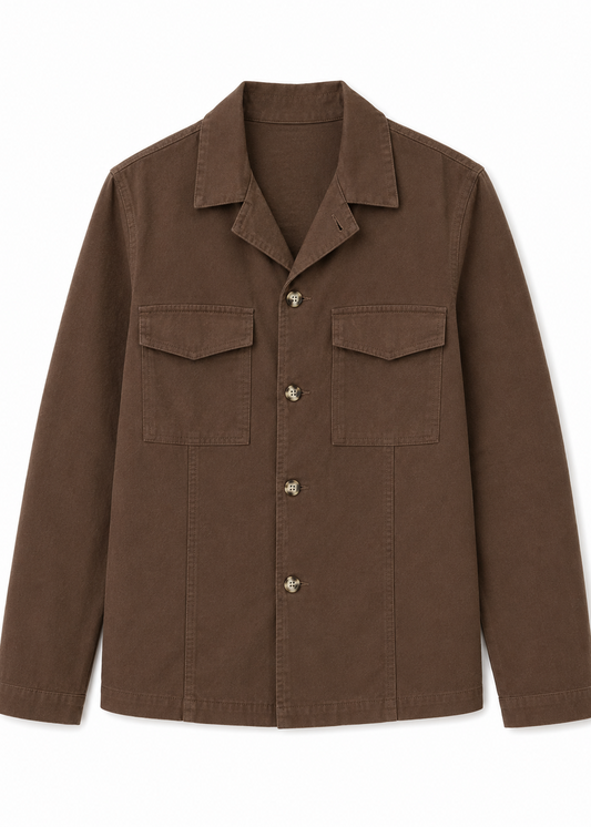 Men’s Brown Casual Jacket – Lightweight & Versatile Outerwear