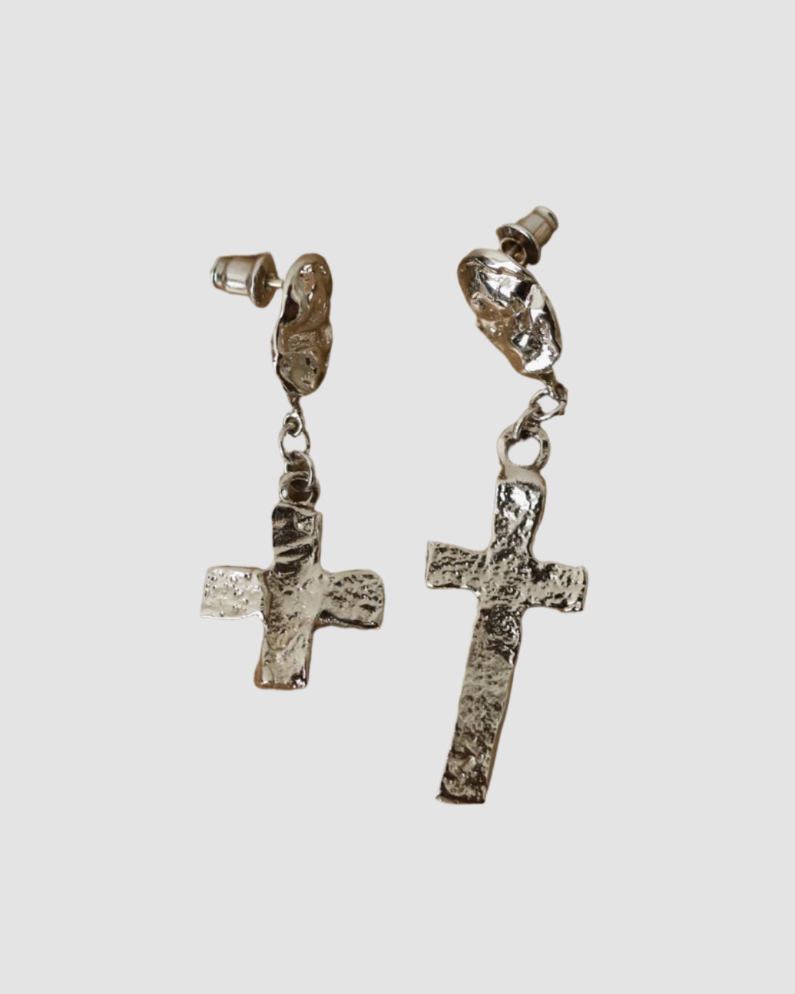 Asymmetric Earrings OBERIG platinum